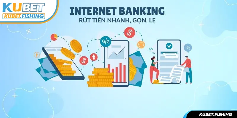 Phương thức rút thưởng qua ngân hàng trực tuyến cực nhanh 