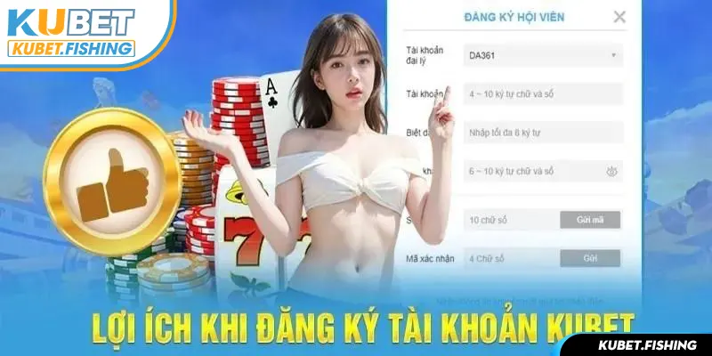 Tạo tài khoản cá nhân Kubet đem lại nhiều ưu điểm